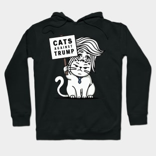 Cats Against Trump, Funny Cat Hoodie